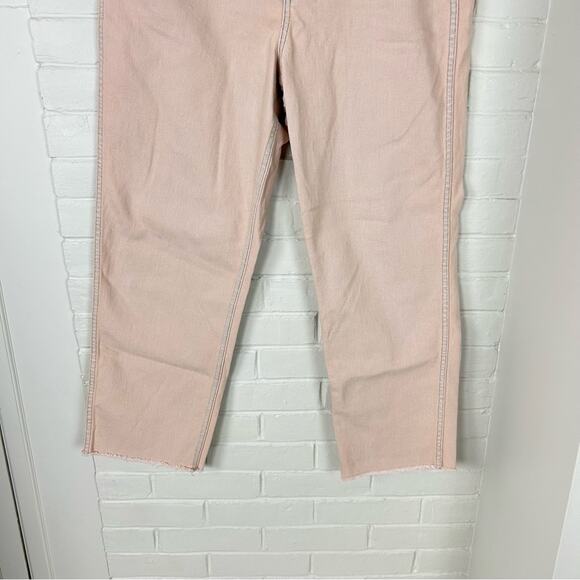J.Crew Pink Light Faded Wash High Rise Straight Leg Denim Size 31 - Picture 4 of 8